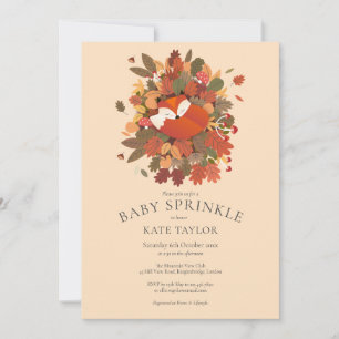 Convites Rótulo Rústico Da Floresta Raposa