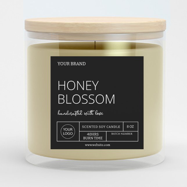 Convites Rótulos de Velas Pretas para Download de Tendência (Criador carregado)