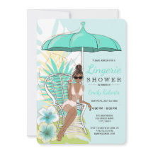 Roupa de baixo de jardim Chuveiro Noiva Afro-Ameri