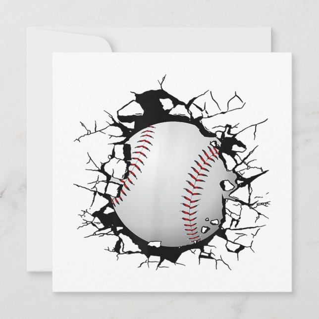 Convites Roupa de beisebol - Baseball (Frente)