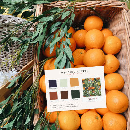 Convites Roupa De Casamento | Paleta de cor Citrus