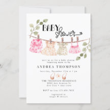 Roupas De Bebê De Aquarela | Chá de fraldas Boho G