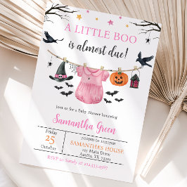 Convites Roupas de Halloween Pequeno Boo Chuveiro de Bebê
