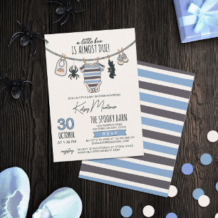 Convites Roupas De Um Pequeno Boo Blue Boy Halloween