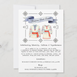 Convites Roupas romenas, roupa tradicional