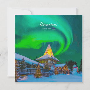 Convites Rovaniemi, Finlândia - Magia Aurora