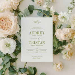 Convites ROWAN Botanical Minimalist Wedding