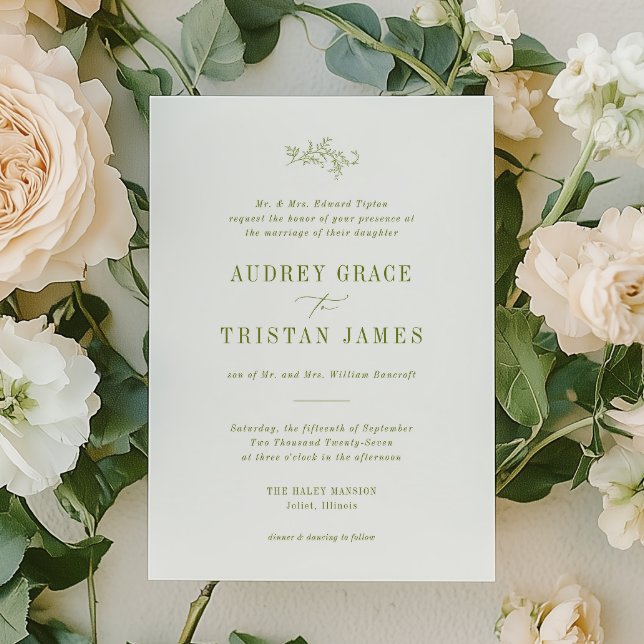 Convites ROWAN | Botanical Wedding Invitation (Criador carregado)