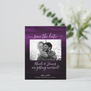 Convites Roxo Ameixa Temperamental Moderno Aquarela Salvar 