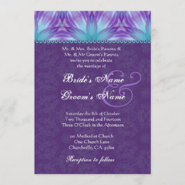 Convites Roxo azul e real V2 Wedding roxo do Aqua