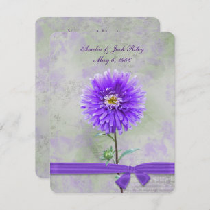 Convites Roxo Dahlia Wedding Vow Renewal