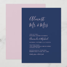 Roxo e Azul Marinho | Jantar de Ensaio Minimalista