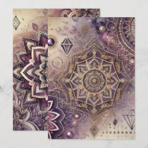 Roxo Imprimível e Boho Dourado Intrai Mandalas
