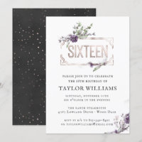 Roxo Real | Aniversário do Quadro de Folha de Orna