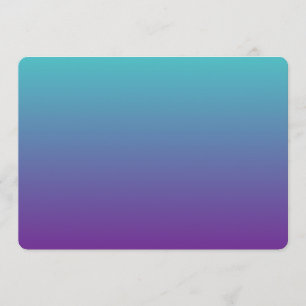 Convites Roxo Turquesa Ombre