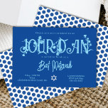 Convites Royal Blue Bat Mitzvah Floral, Bolinhas<br><div class="desc">Este convite botânico de morcego azul mitzvah é ainda mais atraente com bolinhas divertidas nas costas. A bela tipografia azul clara tem flores silvestres que você pode mover e redimensionar com suas letras para tornar isso ainda mais bonito! A trabalho de arte botânica pode ser alterada a cores juntamente com...</div>