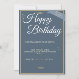 Convites "Royal Blue Birthday Bash! Convites"
