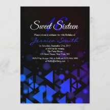 Royal Blue Sweet 16 Party