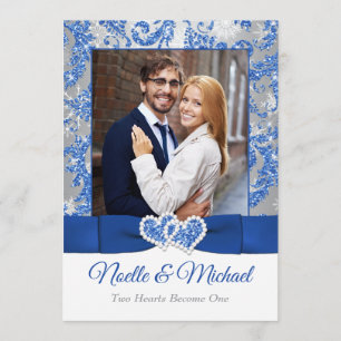 Convites Royal Winter Wonderland Juntou Hearts PHOTO Convid