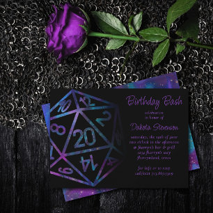 Convites RPG Dice   Nebula Retro Tabletop Roleplayer Party