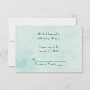 Convites RSPV Soft Dália Verde Menta