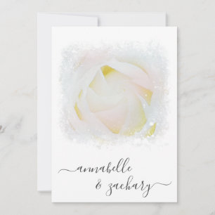 Convites *~* RSVP - Código QR Floral Rosa AR8 Wedding Invi