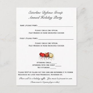 Convites RSVP da Linha