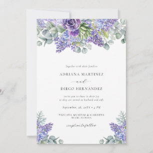 Convites RSVP de Casamento All-in-one Floral Repal Elegante