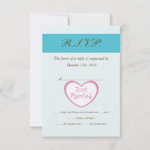 Convites RSVP de Casamento de Cuidados Clássicos do recem c