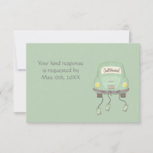 Convites RSVP de Casamento de Recem casados Bonito