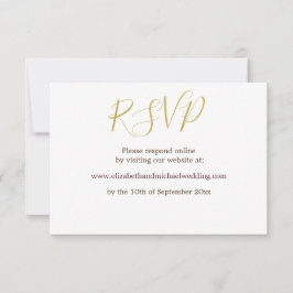 Convites RSVP de casamento elegante rosa floral