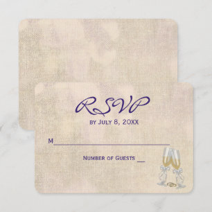 Convites RSVP de Casamento Floral