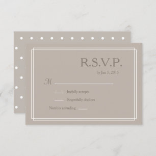 Convites RSVP de casamento minimalista do taue branco do Bo