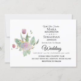 Convites *~* RSVP de Fotos - Casamento QR ROSE BOUQUET AR12