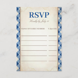 Convites RSVP de Reunião da Família de Árvore