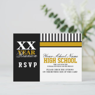Convites RSVP de Reunião de Classe de segundo grau