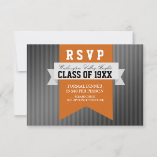 Convites RSVP de Reunião de Classe Moderna Formal