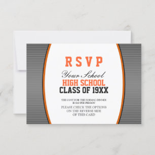 Convites RSVP de Reunião de Classe Personalizável