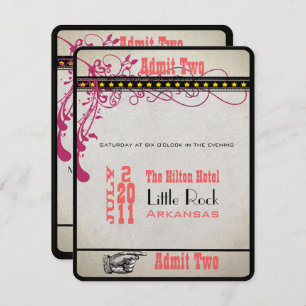 Convites RSVP de Tíquete de Playbill