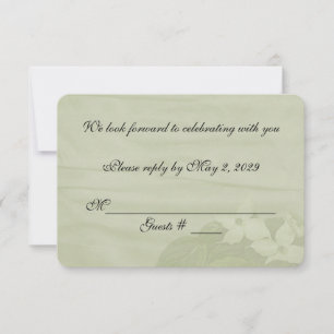 Convites RSVP do Casamento Dogwood
