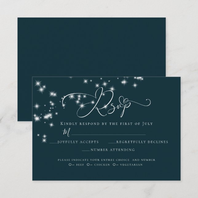 Convites RSVP | Elegant Beach Driftwood Floral Arbor (Frente/Verso)