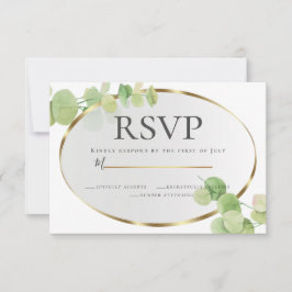 Convites RSVP | Modern Springtime Eucalyptus