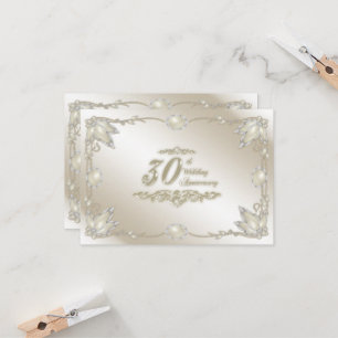 Convites RSVP para 30º Aniversário de Casamento