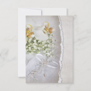 Convites RSVP para Orquídeas de Casamento