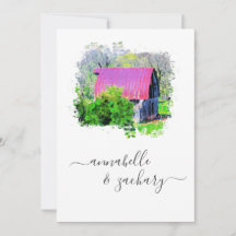 *~* RSVP QR Antigo Casamento Russo do País do Barn