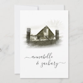 Convites *~* RSVP QR Barn American Flag AR19 Casamento 