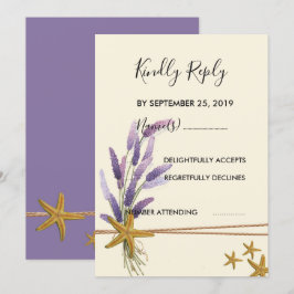 Convites RSVP Simples de Peixe-Estrelo bonito