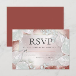 Convites RSVP | Terracotta Pearl Shimmer