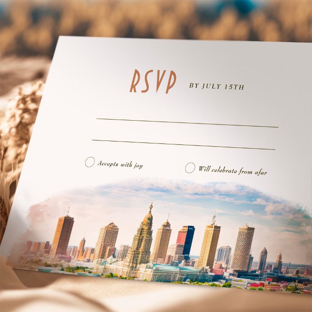 Convites RSVP Wedding Inserir Destino de Nova Orleans (Criador carregado)
