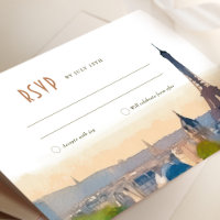 RSVP Wedding Insert Paris France Destination Invit